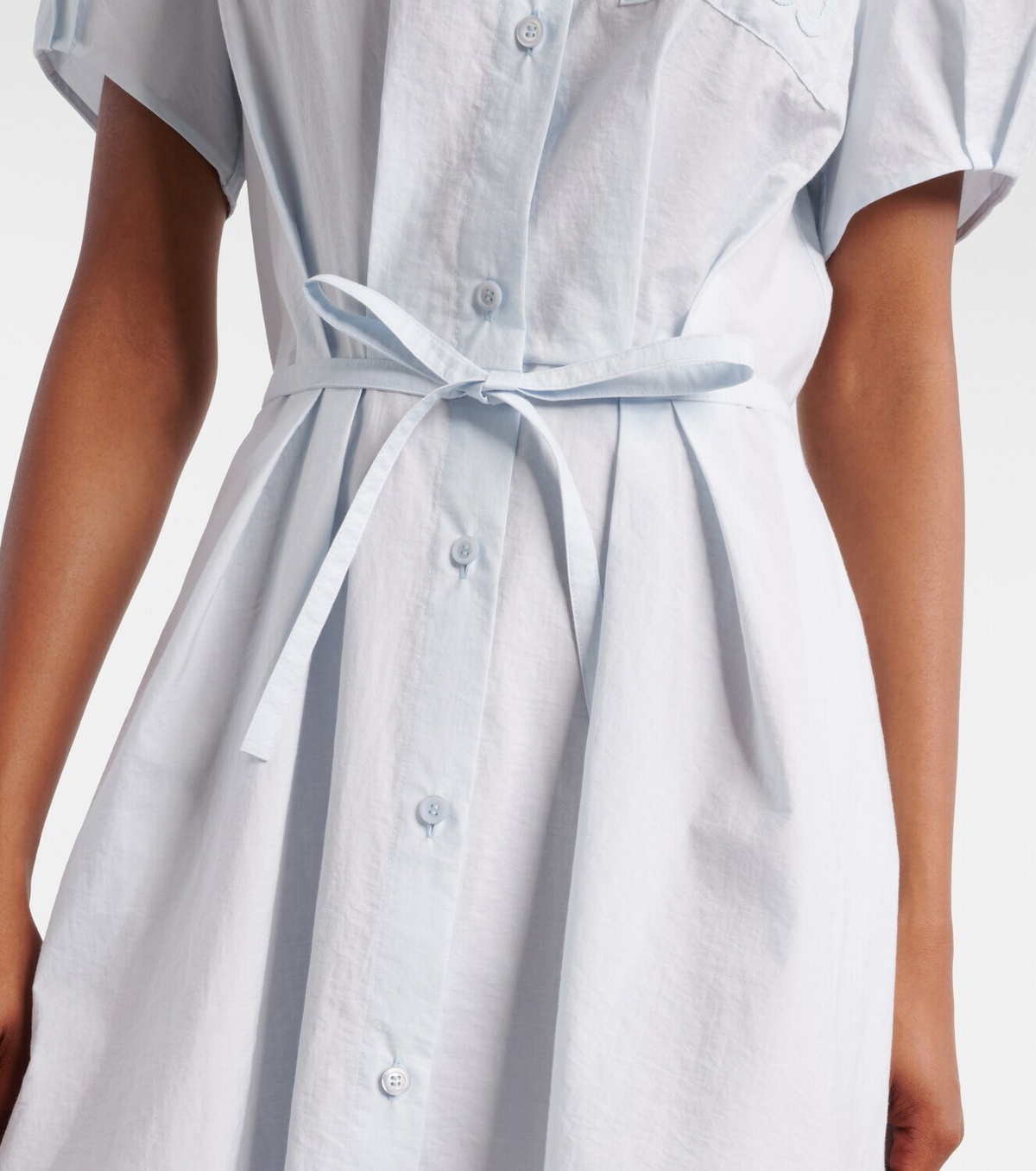 Loewe Paula's Ibiza Anagram cotton-blend shirt dress