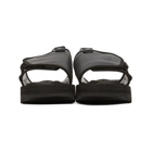 Fumito Ganryu Black Suicoke Edition Silicon Slip-On Sandals