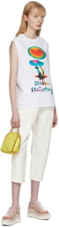 Stella McCartney White Mushroom Print T-Shirt