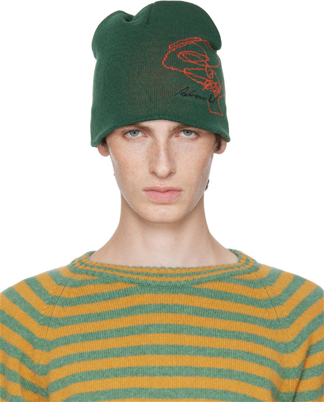 Photo: Andersson Bell Green Embroidery Jacquard Beanie