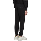 Alexander McQueen Black Zipper Lounge Pants