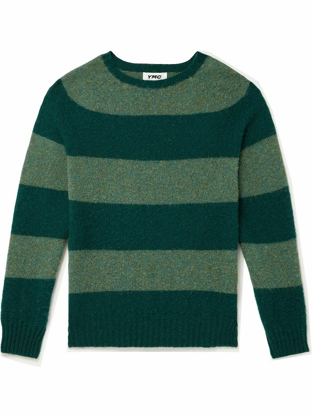 Photo: YMC - Striped Wool Sweater - Green