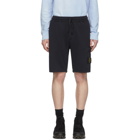 Stone Island Navy Fleece Shorts