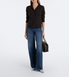 Jardin des Orangers Ribbed-knit virgin wool cardigan