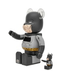 Medicom BE@RBRICK BATMAN (TDKR Ver.) 100% & 400% in Grey