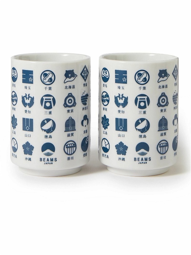 Photo: By Japan - Beams Japan Todofuken Set of Two Glazed Ceramic Cups