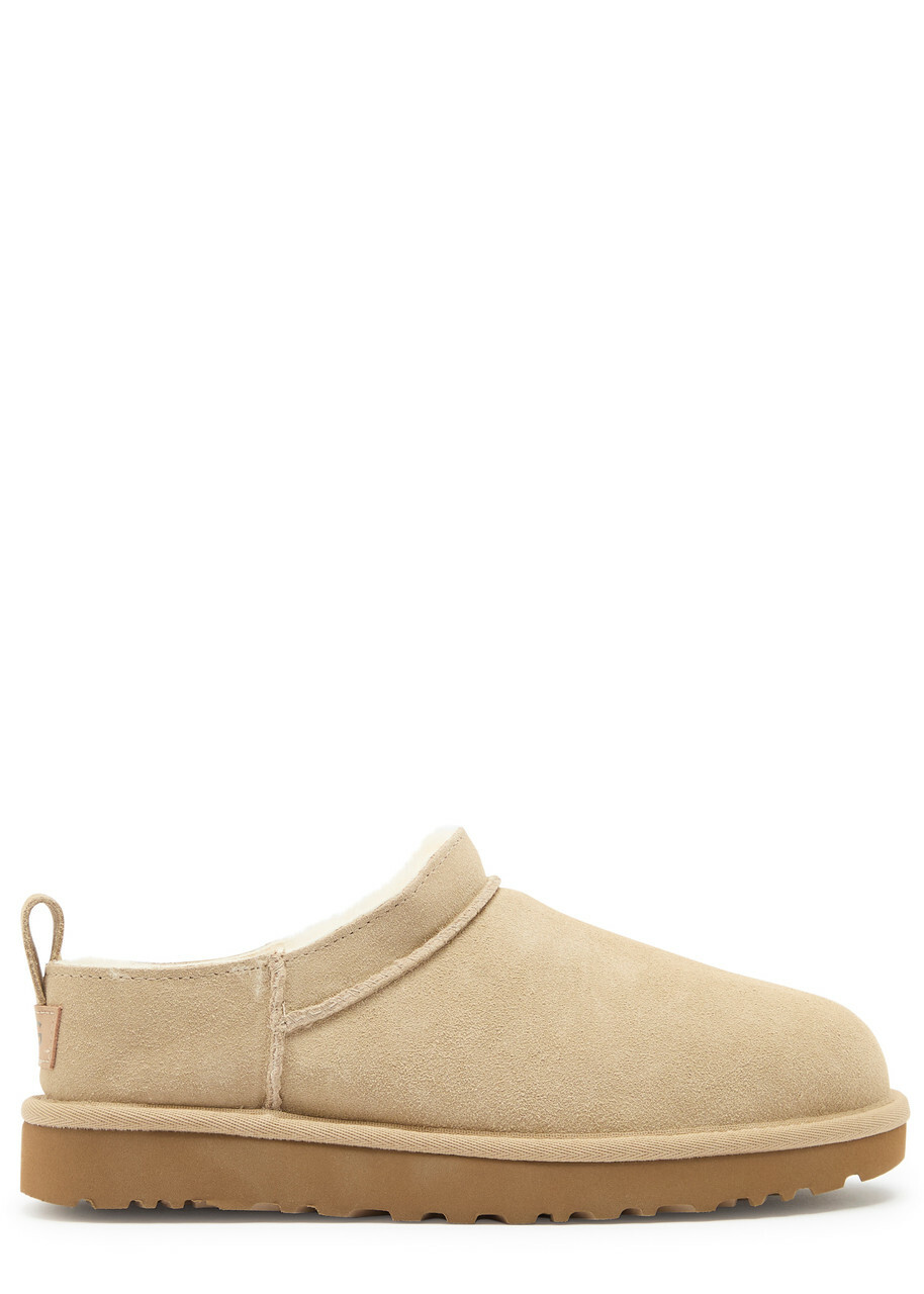 Ugg Classic Micro Suede Ankle Boots Beige