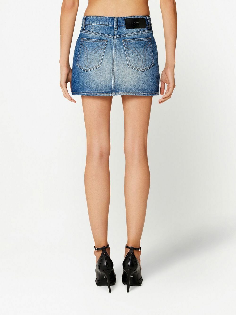 ミニスカート AMI PARIS Mini skirts AMI Paris Flared Miniskirt | Blue | FARFETCH