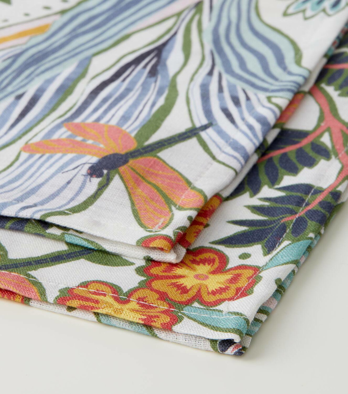 La DoubleJ Botanical set of 2 linen napkins