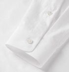 Valentino - Slim-Fit Logo-Embellished Cotton-Poplin Shirt - White