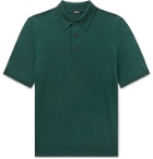 Kiton - Cashmere and Silk-Blend Polo Shirt - Green