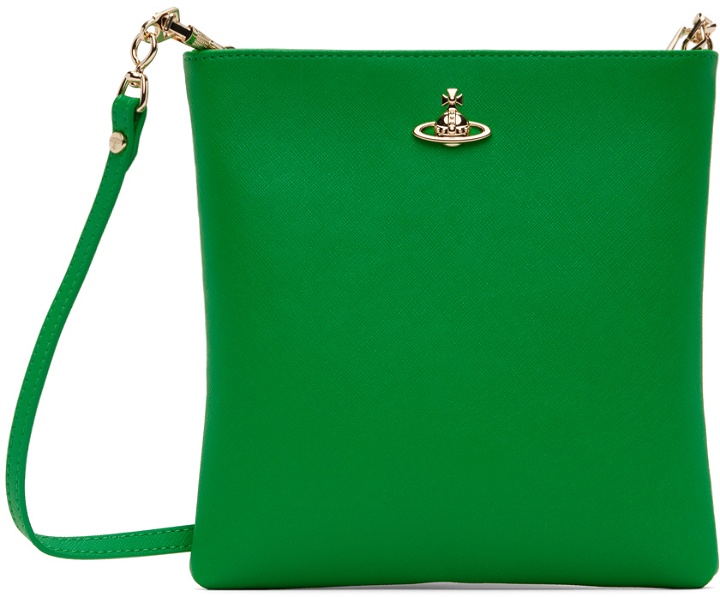 Photo: Vivienne Westwood Green Squire Square Crossbody 3D Bag