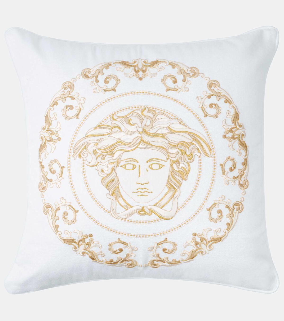 Versace Home Medusa Gala embroidered cushion