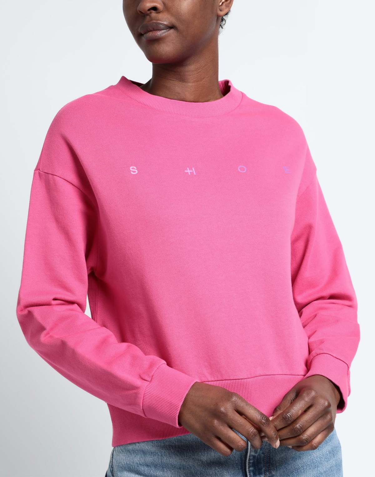 Shoe Womens Sweatshirt Fuchsia