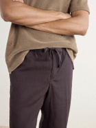 Orlebar Brown - Alex Straight-Leg Linen Trousers - Brown