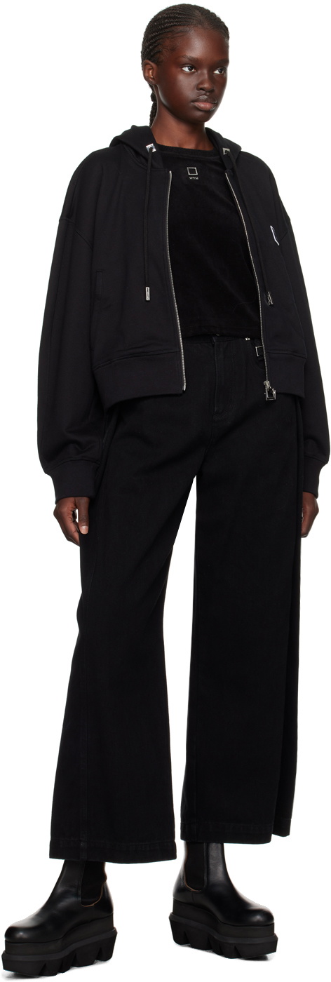Wooyoungmi Black Zip-Up Hoodie