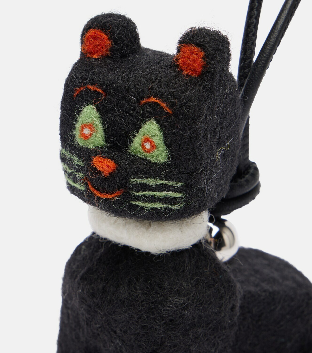 Loewe x Louis Wain Cats leather-trimmed wool bag charm