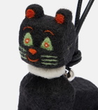 Loewe x Louis Wain Cats leather-trimmed wool bag charm