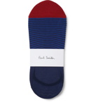 Paul Smith - Three-Pack Striped Mercerised Stretch Cotton-Blend No-Show Socks - Multi