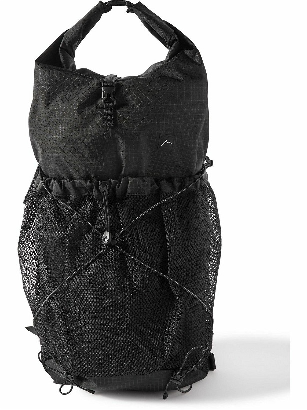 Photo: CAYL - Gaya Mesh-Panelled Nylon-Ripstop Roll-Top Backpack