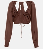 Christopher Esber - Ruched crop top