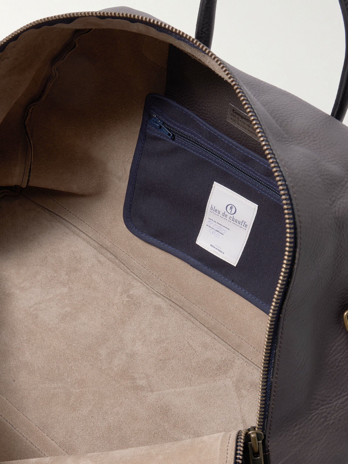 Bleu de Chauffe - Bowling Full-Grain Leather Weekend Bag