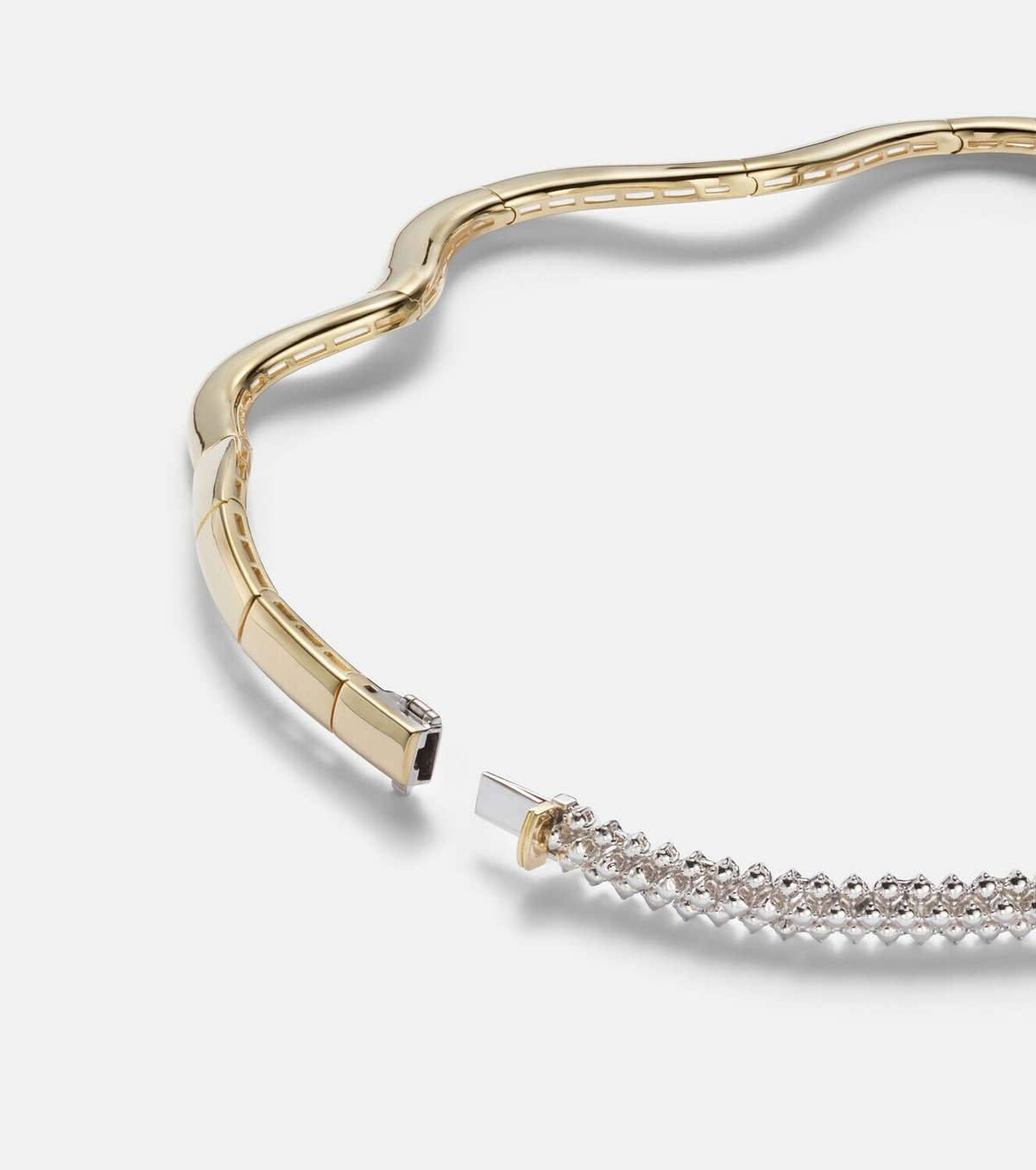 Yeprem Golden Strada 18kt white and yellow gold necklace with diamonds