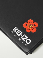 KENZO - Logo-Print Leather Pouch