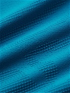 Nike Tennis - NikeCourt Slim-Fit Perforated Dri-FIT ADV Slam Half-Zip T-Shirt - Blue