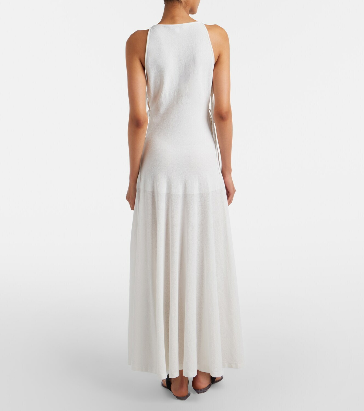 Alaïa Cotton-blend crêpe maxi dress