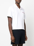 THOM BROWNE - Rwb Cotton Polo Shirt