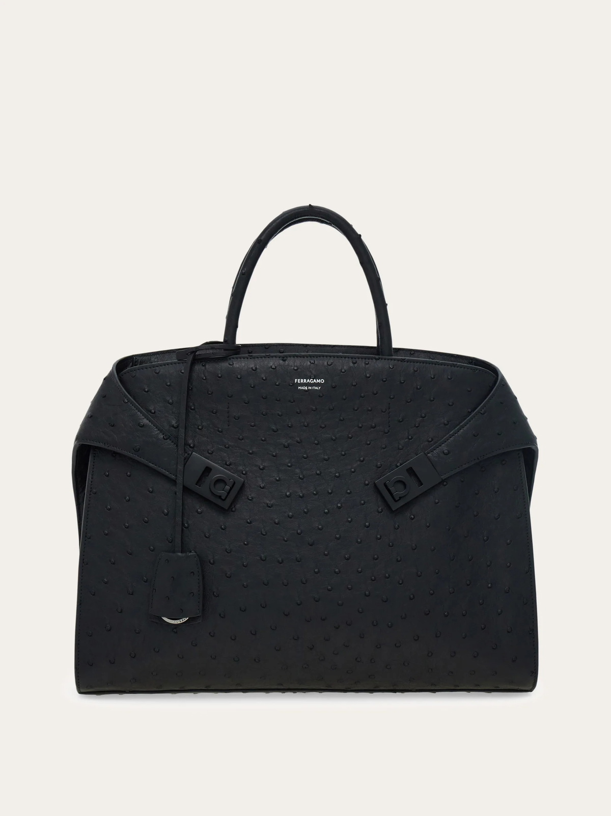 Ferragamo Mens Hug briefcase in Black