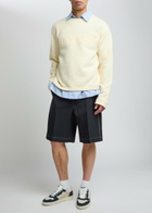 Honor The Gift Logo-embossed Knitted Jumper Cream