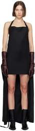 Ann Demeulemeester Black Freia Apron Minidress