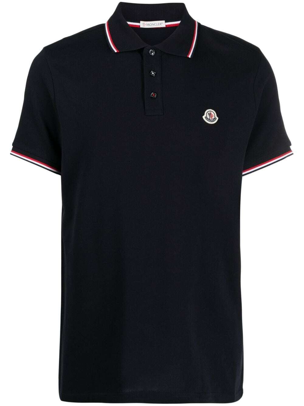 MONCLER - Cotton Polo Shirt With Logo Moncler