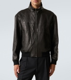 Saint Laurent Leather bomber jacket