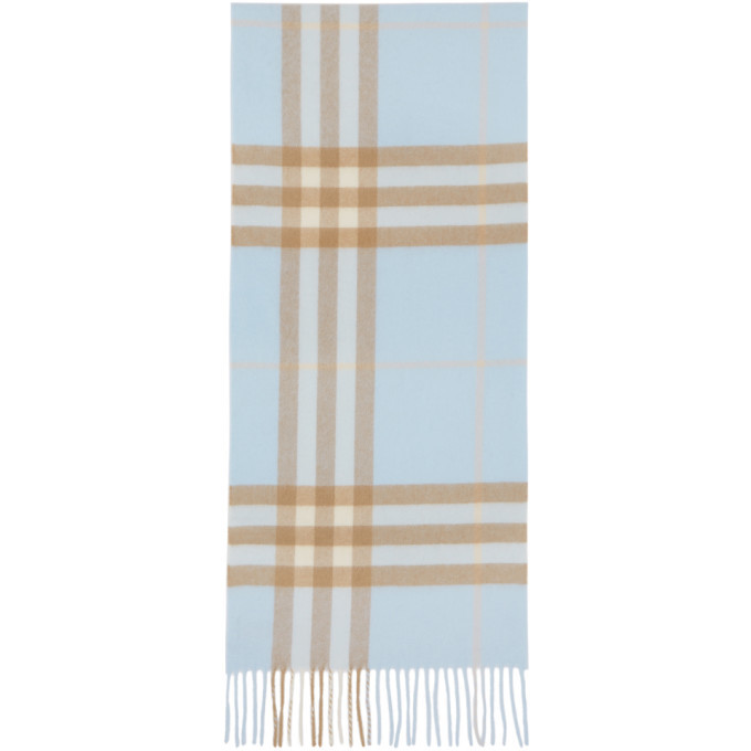 Photo: Burberry Blue and Beige Giant Check Scarf