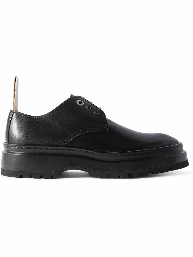 Photo: Jacquemus - Pavane Leather Derby Shoes - Black