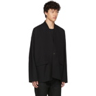 Jan-Jan Van Essche Black Striped Kimono Jacket