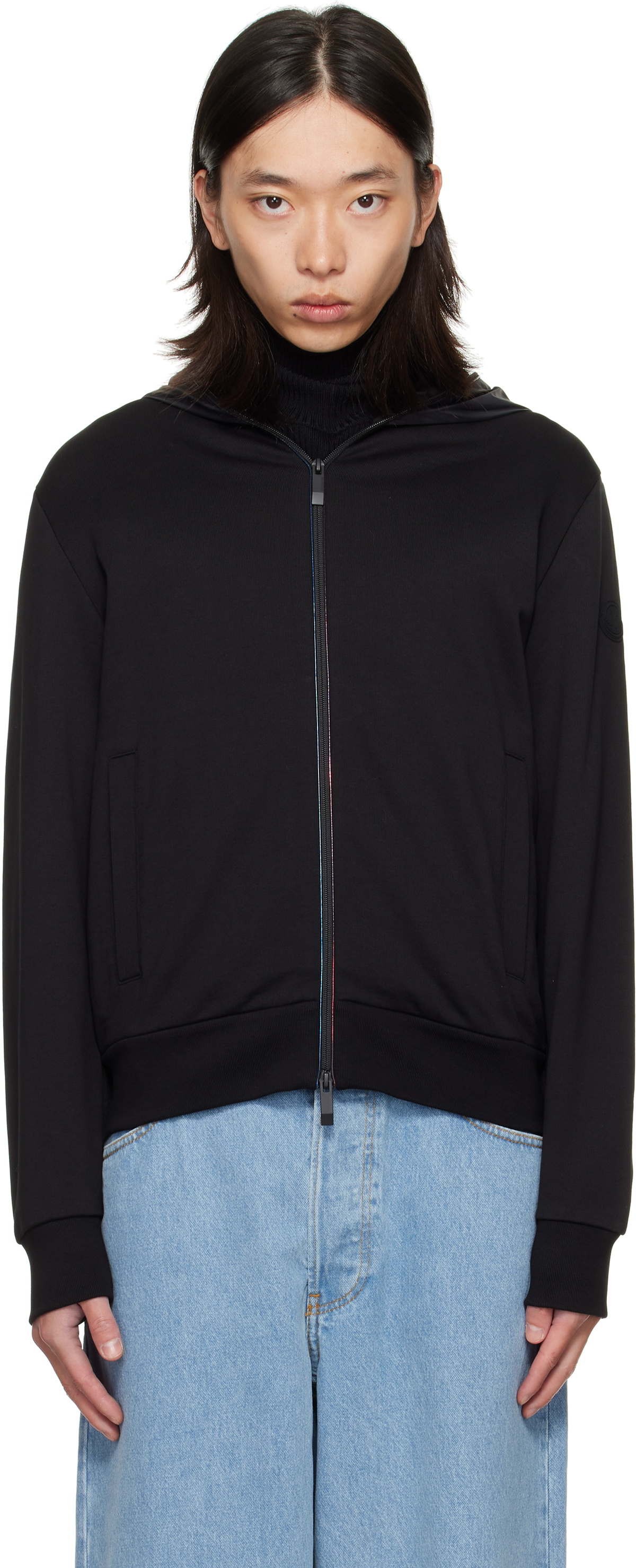 Moncler Black Zip Up Cardigan Jacket