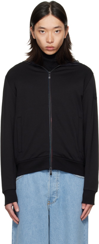 Photo: Moncler Black Zip Up Cardigan Jacket