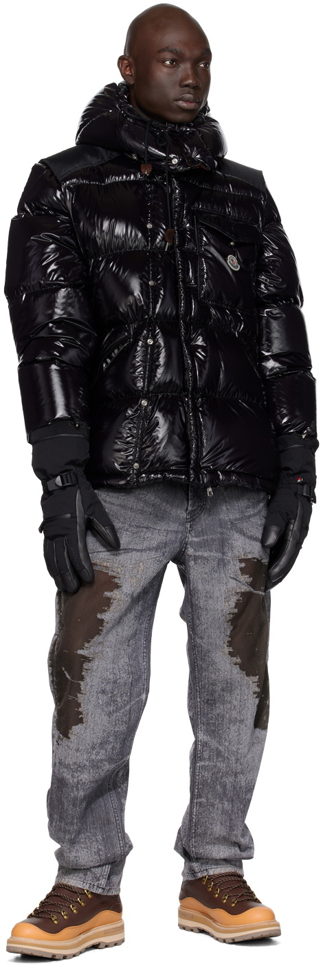 Moncler Grenoble Black Padded Gloves