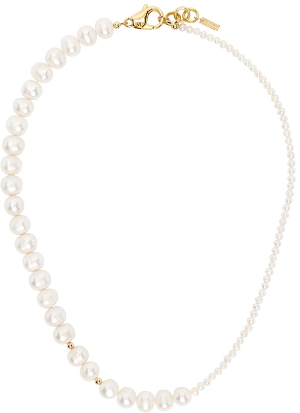 Photo: éliou Offf-White Pearl Marci Necklace