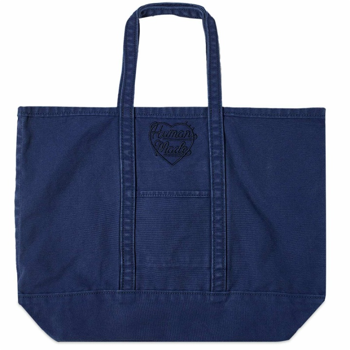 Photo: Human Made Men's Garment Dyed Tote Bag in Blue 