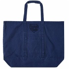 Human Made Men's Garment Dyed Tote Bag in Blue 