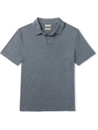 DE BONNE FACTURE - Cotton-Terry Polo Shirt - Blue - S