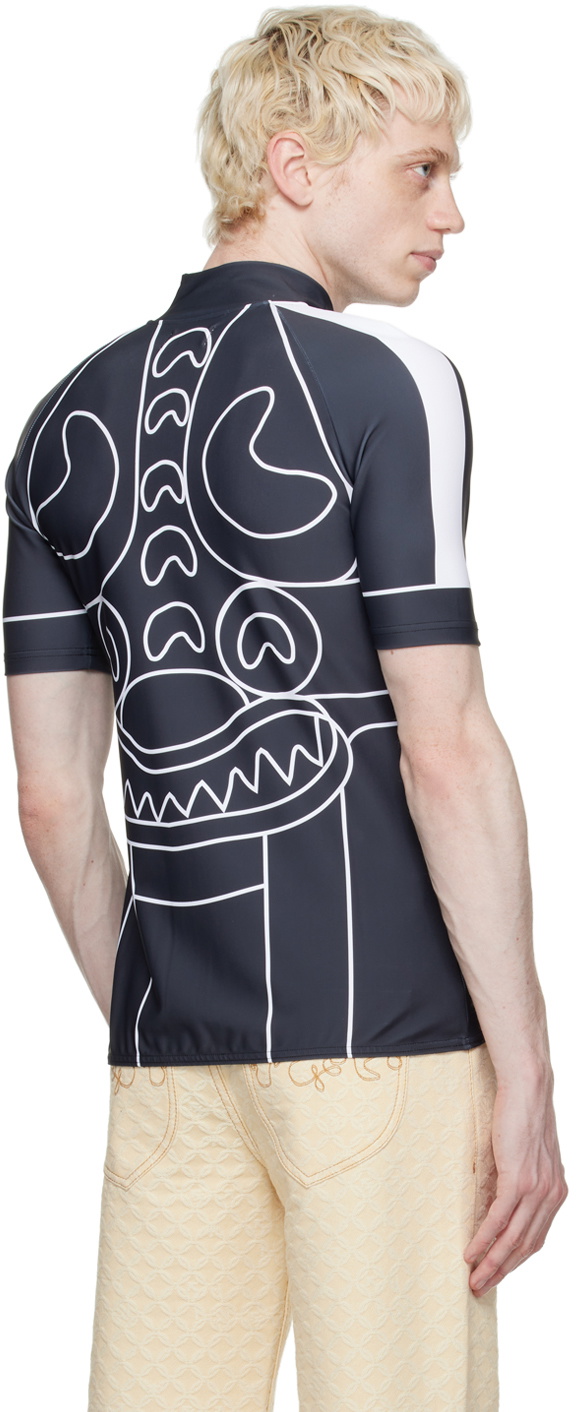 Charles Jeffrey Loverboy Navy Cycling Turtleneck