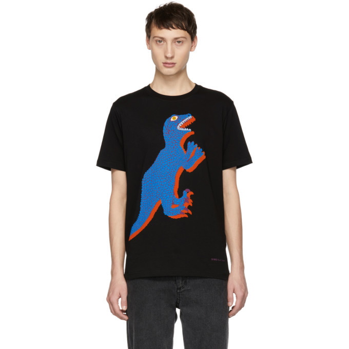 Photo: PS by Paul Smith Black Dino Regular Fit T-Shirt