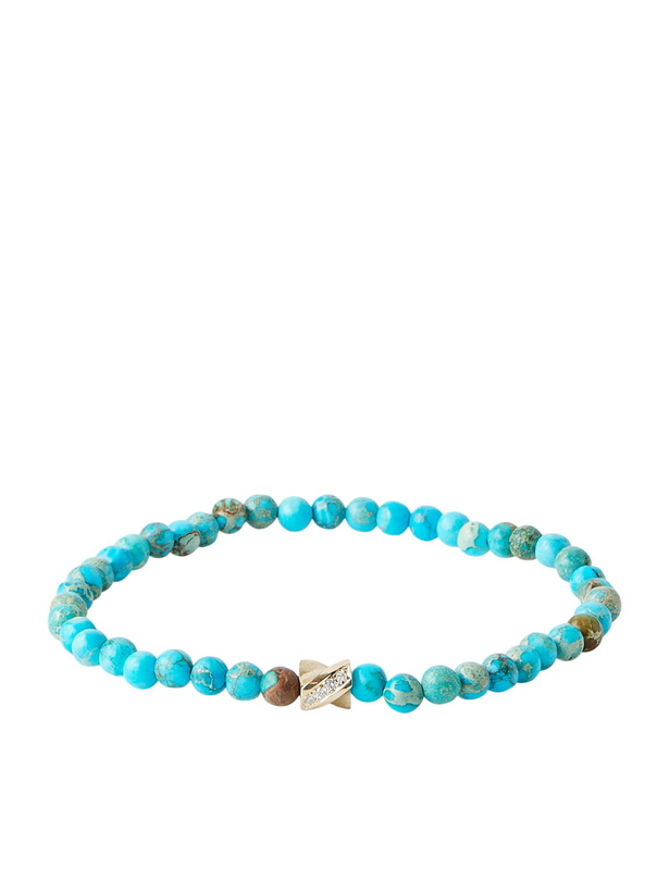 Photo: Luis Morais - 14-Karat Gold Ruby and Sapphire Bracelet