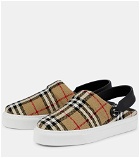 Burberry - Checked slingback slippers